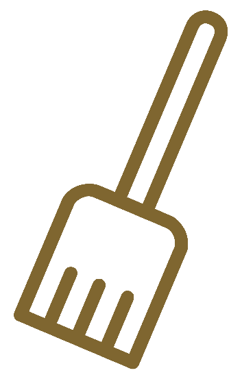 Besen-Symbol als Zeichen für saubere Baustellen, sorgfältige Arbeitsweise und besenreine Übergabe nach Abschluss der Malerarbeiten.