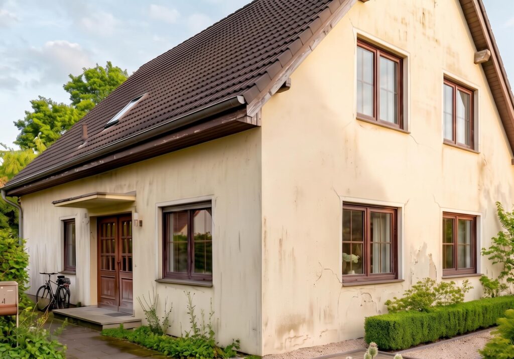 Einfamilienhaus vor Fassadensanierung